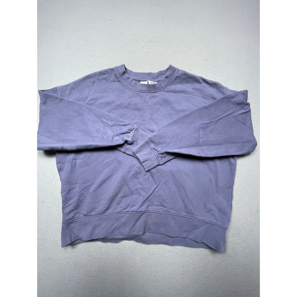 Zara Sweatshirt 100% Cotton Purple M Medium Mens